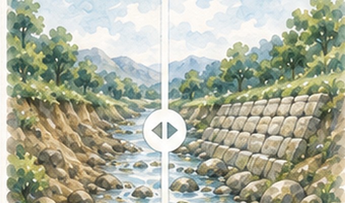 斜面・河川のイメージ