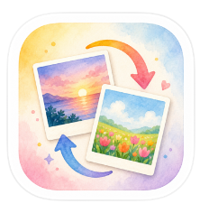 写真交換のアイコン